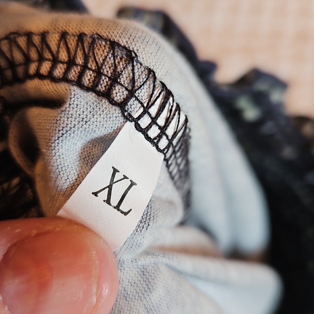 Blue Patterned Pants Xl - Picture 4 of 4